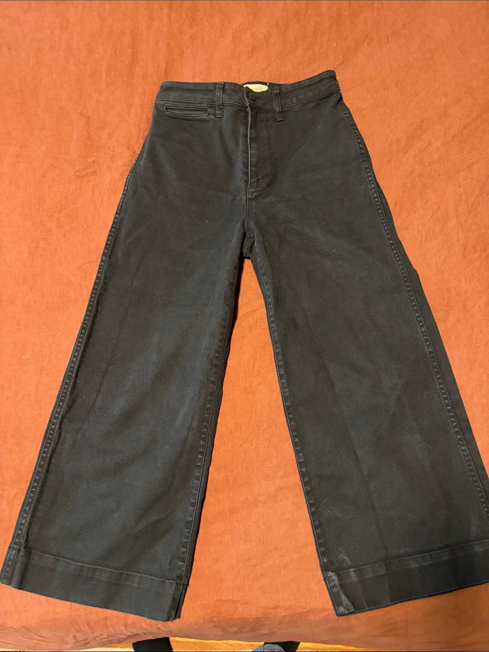 Madewell Black Wide-Leg Jeans